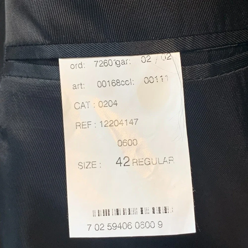 Eddie Bauer Vtg Blazer Mens 42 Regular Two-Button Charcoal Grey Business Flaw